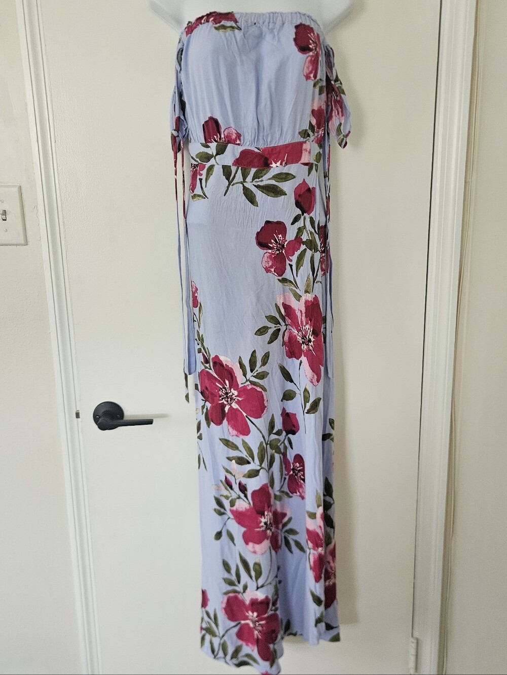 Abbeline Womens Dress S Maxi Tropical Floral Resort Garden Party Wrap Skirt Luau